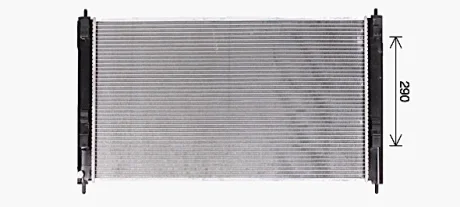 Радиатор охлаждения двигателя Mitsubishi ASX 1,6i, Lancer X 1,6i 1,8i MT (MT227 AVA COOLING MT2276