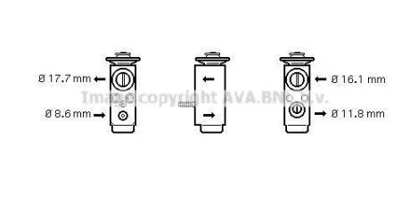 Расширительный клапан AVA COOLING OL1352