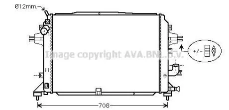 Радіатор системи охолодження AVA COOLING OL2489