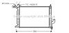 Радиатор охлаждения двигателя Opel Vectra B (97-02) 2,0d MT. AVA COOLING OLA2275 (фото 1)