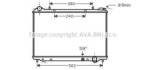 Радіатор, Система охолодження двигуна CLEVER FIT AVA COOLING OLA2441 (фото 1)