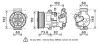 Компресор кондиціонера Toyota Avensis (09-) Rav 4 III (06-), 2.0i, 2.0D, 2.2D AVA AVA COOLING TOAK683 (фото 1)
