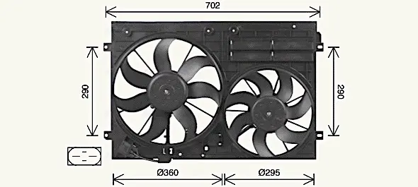 Вентилятор AVA COOLING VN7551 (фото 1)