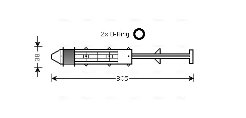 Осушитель, Система кондиционирования воздуха AVA COOLING VND075 (фото 1)