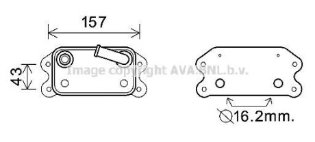 Охладитель масла AVA COOLING VO3169