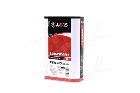 Масло трансмиссии. AXXIS 75W-80 GL-4+ (Канистра 1л) Axxis AX2162