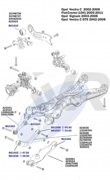 Сайлентблок задньої підвіски, внутрішній BELGUM PARTS BG1506 (фото 1)