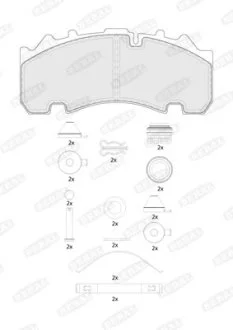 Комплект тормозных колодок BERAL BCV29265TK