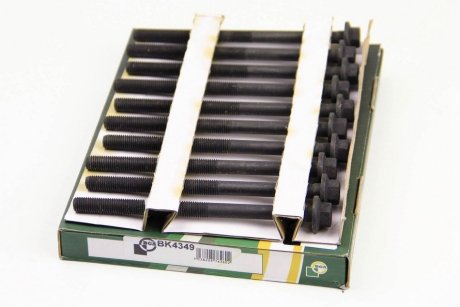 Комплект болтов с шестигранной головкой из черного металла. BGA BK4349