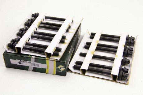 Комплект болтов с головкой системы TORX из черного металла BGA BK5316