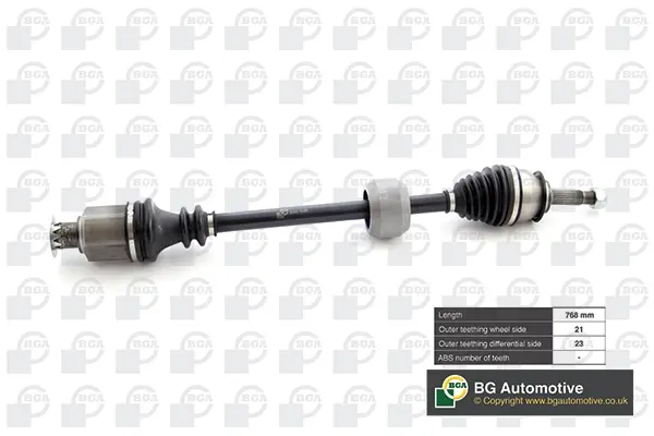 Полуось BGA DS1500R (фото 1)