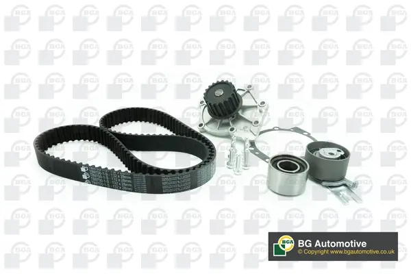 Комплект ремня ГРМ (+помпа) Volvo C30/S40/S60/V60/V70 2.0/2.4D 01- BGA TB9700CPK (фото 1)