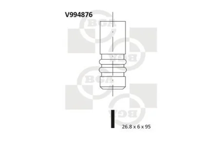 Клапан двигателя BGA V994876