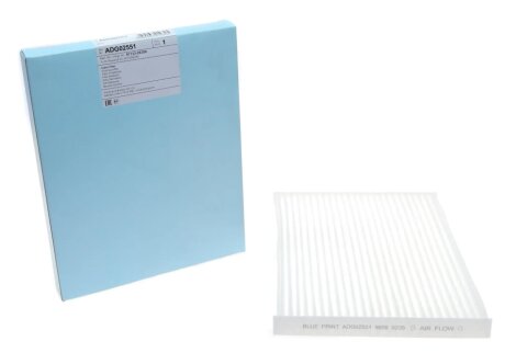 Змінний фільтруючий елемент повітряного фільтра салону BLUE PRINT ADG02551