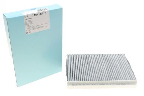 Сменный элемент фильтра салона, угольный. BLUE PRINT ADL142517