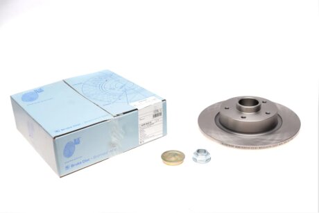 Тормозной диск с подшипником, сенсорным кольцом ABS, гайкой оси и защитным колпаком. BLUE PRINT ADR164310