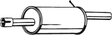 Глушитель задний Renault Logan 04- BOSAL 200-555