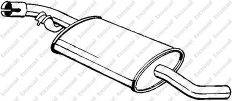 Глушник задня частина VW TRANSPORT 90-94 (233-741) BOSAL 233741
