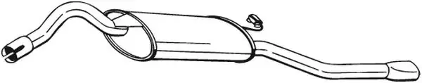 Глушник задня частина SKODA Cube (97-98), SKODA FELICIA (95-01) (281-097) BOSAL 281097 (фото 1)