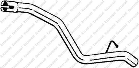 Глушник, алюміній. сталь, задн. частина FORD FOCUS (04-07) (751-411) BOSAL 751411