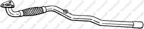 Глушитель, алюм. сталь, передняя часть OPEL ASTRA H 04-  BOSAL 852-369