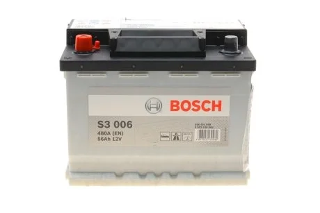 Акумулятор Bosch 12В/56Аг/480А/13,47кг BOSCH 0 092 S30 060