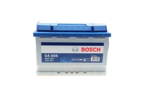 Акумулятор Bosch 12В/74Аг/680А/17,54кг BOSCH 0 092 S40 080