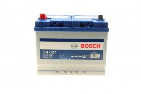 Акумулятор Bosch 12В/70Аг/630А/16,24кг BOSCH 0 092 S40 270