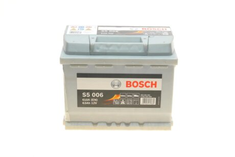 Акумулятор 12В/63Аг/610А/14,849кг BOSCH 0 092 S50 060
