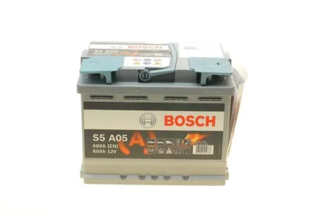 Акумулятор Bosch 12В/60Аг/680А/17,35кг BOSCH 0 092 S5A 050