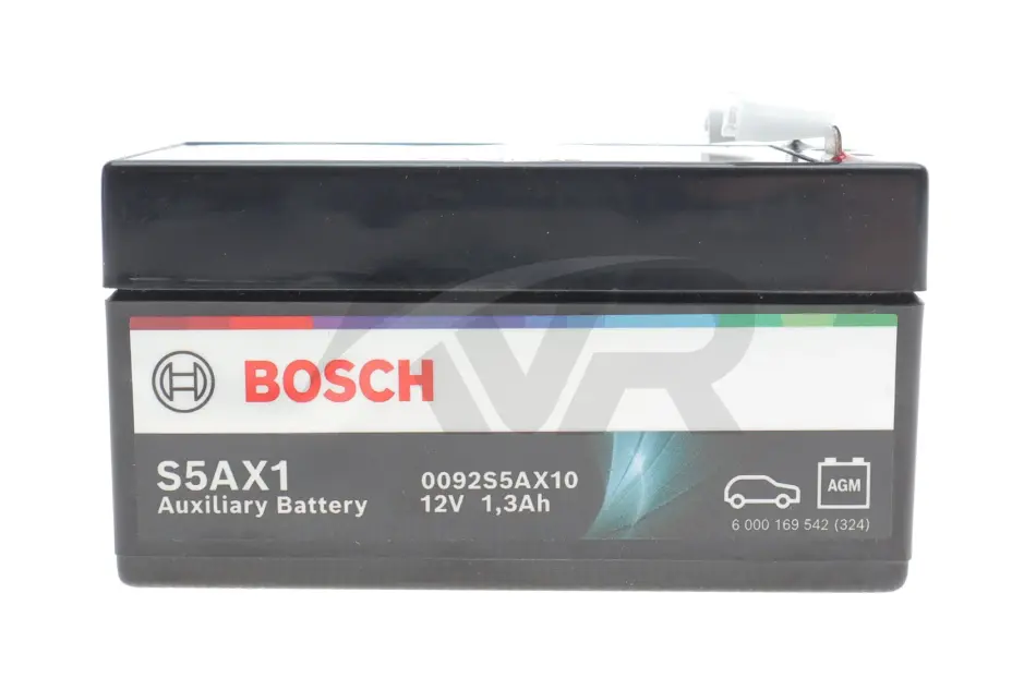 Акумулятор допомжний AGM AUX 12V 1.3 А*ч 20А BOSCH 0092S5AX10 (фото 1)