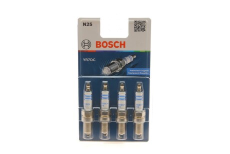 Свеча YR7DE (0.9),4ШТ. BOSCH 0242135801