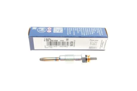 Свеча накаливания дюратерм BOSCH 0 250 202 034