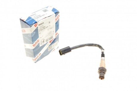 Лямбда-зонд (кількість дротів 4, 240мм) HYUNDAI COUPE I, COUPE II, ELANTRA III, ELANTRA IV, HIGHWAY, I30, MATRIX, TIBURON, TRAJET, TRAJET/MINIVAN, TUCSON, TUCSON/SUV 1.8/2.0/2.0LPG 08.96-12.12 BOSCH 0 258 986 684