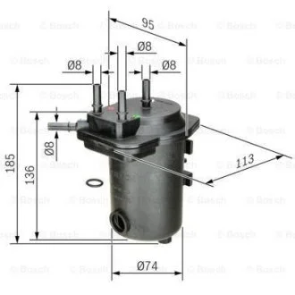 A_Фильтр топливный RENAULT Megane II'1.5dci - снят с выр-ва BOSCH 0450907009