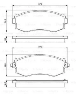 Тормозные колодки дисковые BOSCH 0986461121