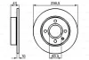 Тормозной диск BOSCH 0986478501 (фото 1)