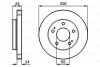 Диск гальмівний передн лів/прав DODGE AVENGER MITSUBISHI ECLIPSE I, ECLIPSE II 2.0/2.5 04.91-12.07 BOSCH 0986478708 (фото 1)