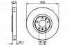 Диск тормозной BOSCH 0 986 479 027 (фото 1)