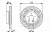 Диск тормозной BOSCH 0986479654 (фото 1)