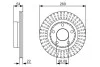 Диск тормозной задний BOSCH 0 986 479 A42 (фото 2)
