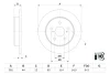 Диск тормозной BOSCH 0 986 479 E91 (фото 1)