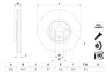 Тормозной диск BMW/MINI 2/X1/John Cooper Works F=335mm15>> BOSCH 0986479H10 (фото 1)