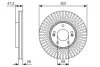 Диск тормозной передний PREMIUM2 BOSCH 0 986 479 S14 (фото 2)