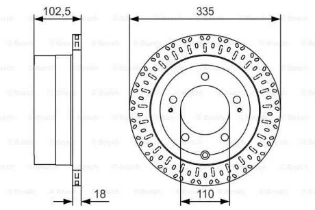 Диск тормозной BOSCH 0 986 479 U32
