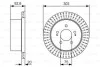 Диск тормозной BOSCH 0 986 479 V26 (фото 1)