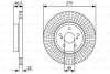 Диск тормозной TOYOTA Corolla F'1.899-09 BOSCH 0986479W13 (фото 1)