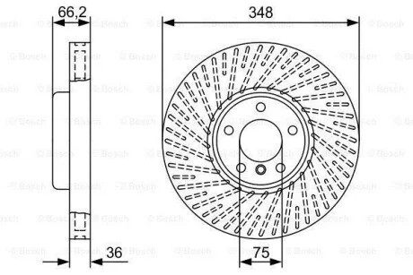 Тормозной диск BOSCH 0986479W19