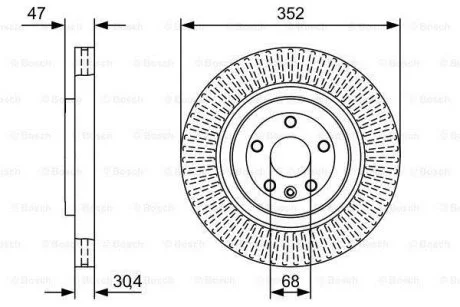 Тормозной диск BOSCH 0986479W53