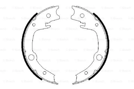 Колодки тормозные барабанные BOSCH 0 986 487 679